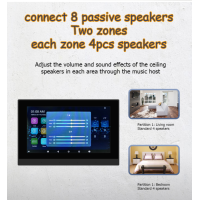 Smart Audio System Background Music Plate-Black